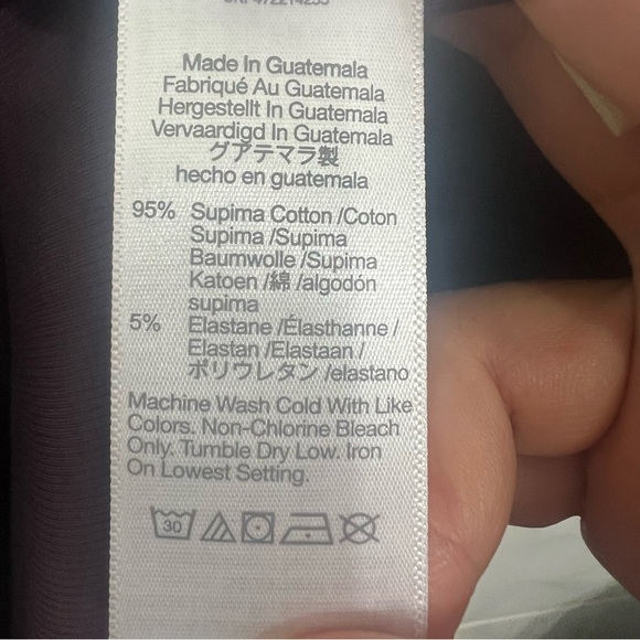 NWT Madewell Purple M Minimalist Supima Cotton Ribbed Casual Stretch Mini Dress - Picture 9 of 10